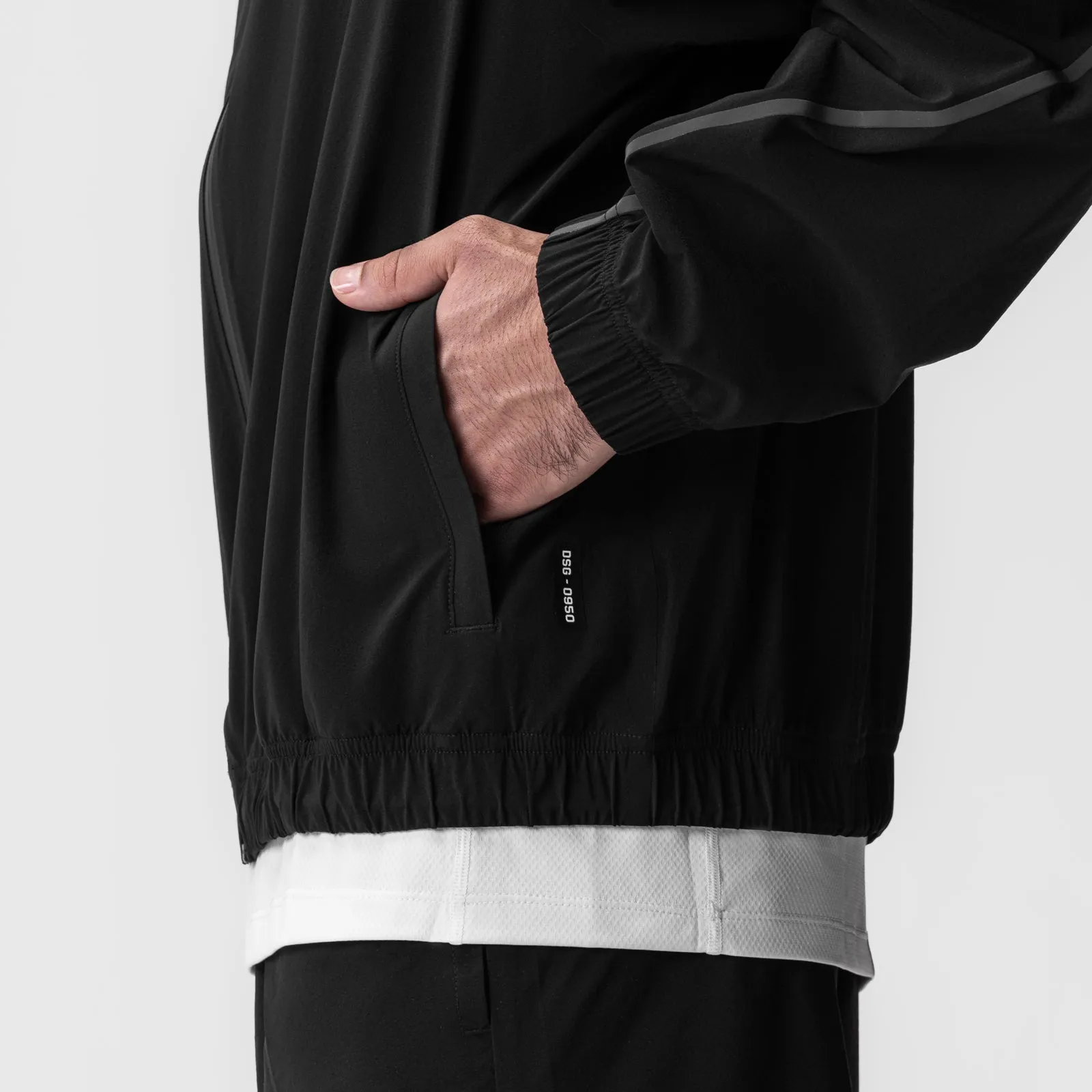 0950. Aerotex™ Track Jacket - Black/Black