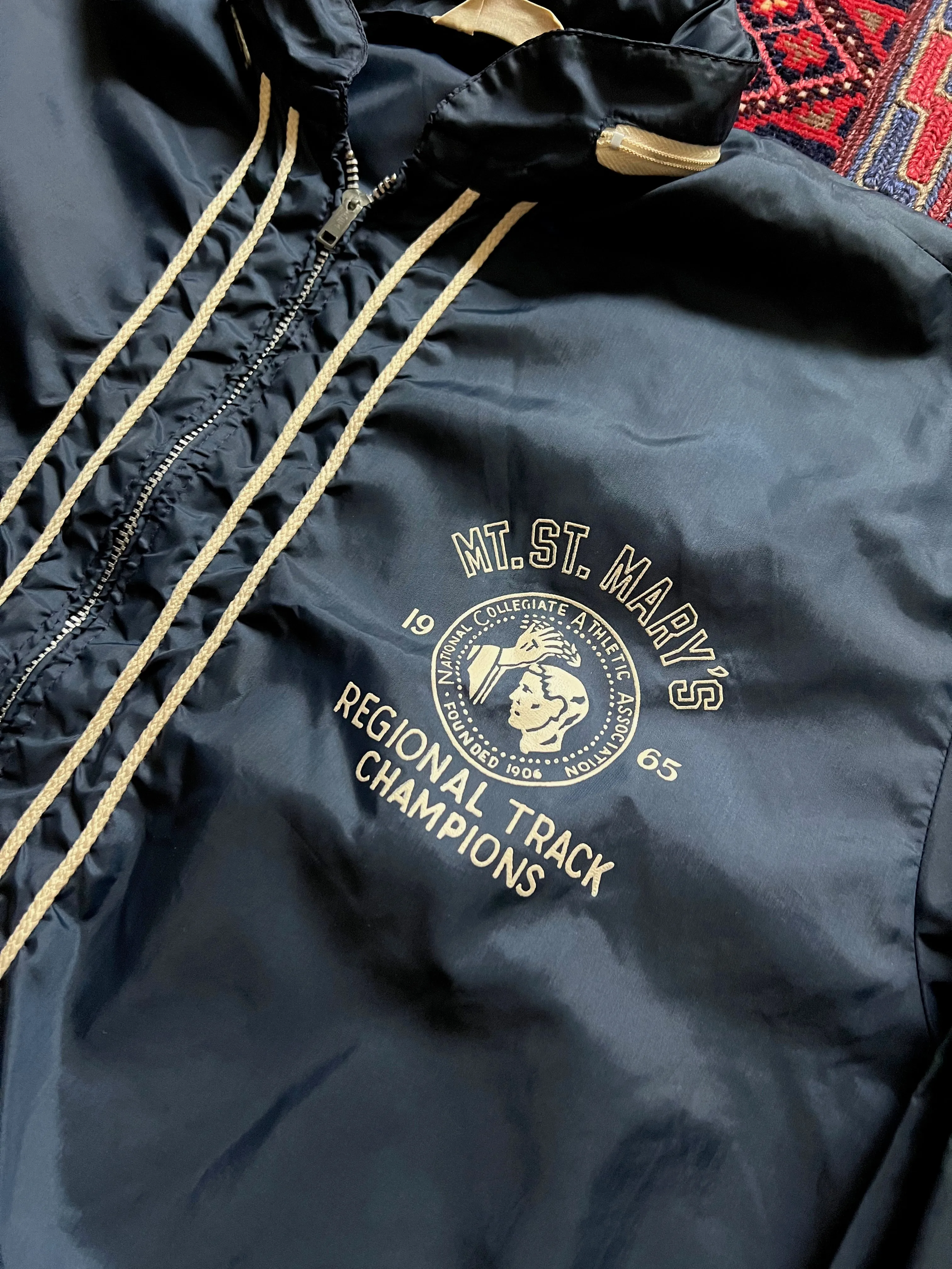 1965 Champion Mt St Mary's Track Champions Windbreaker