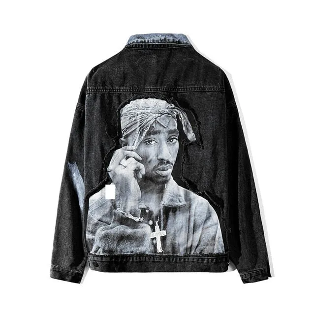 2PAC Tupac Shakur Denim Jacket