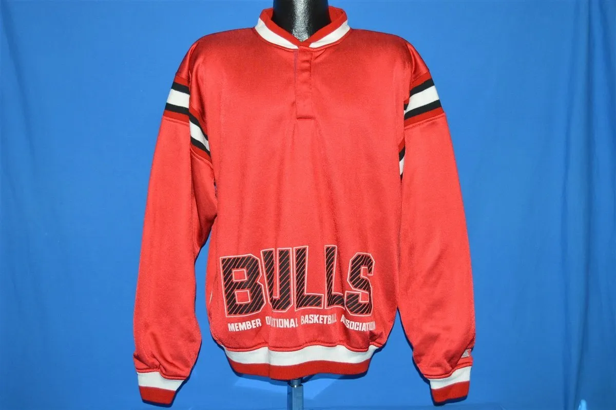 90s Chicago Bulls Pullover Track Jacket Large