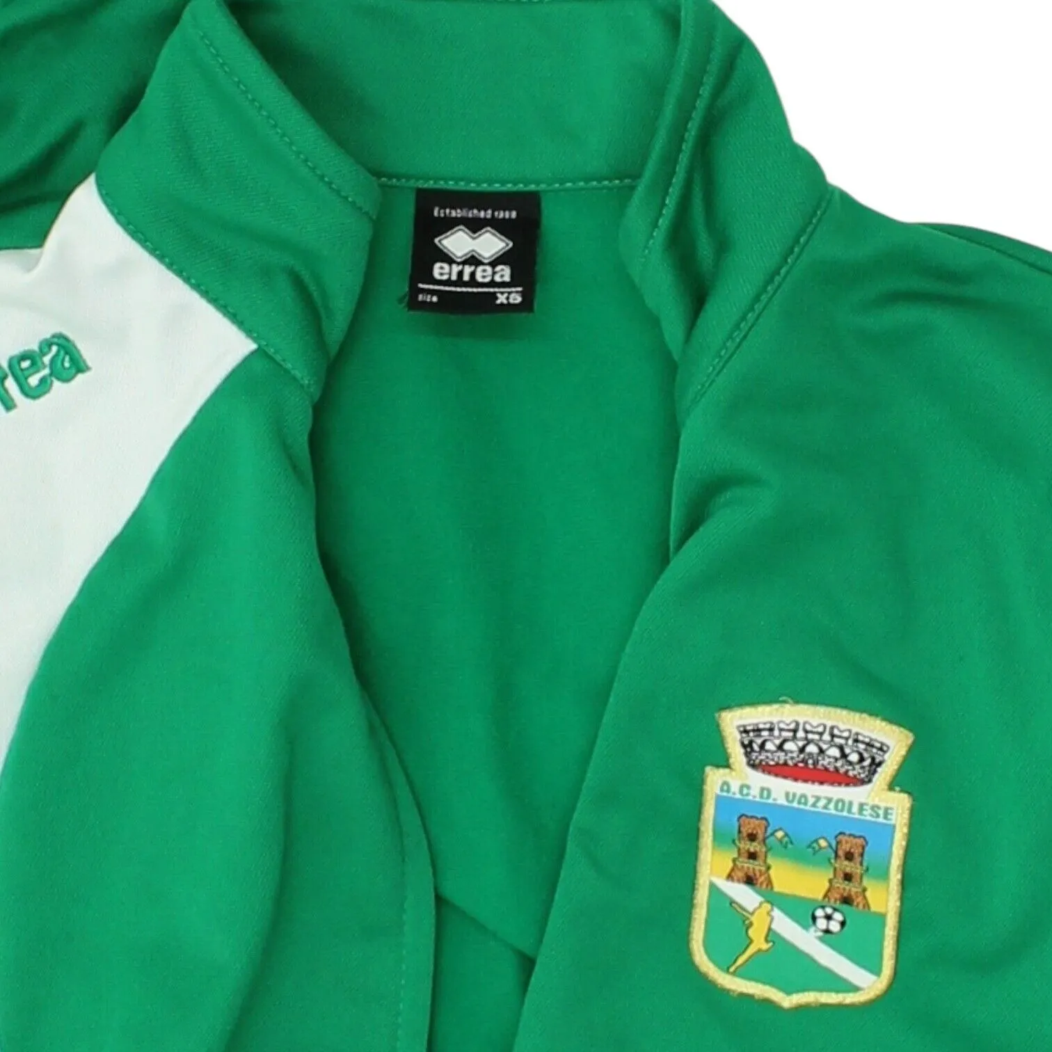 A.C.D Vazzolese Mens Green Errea Track Jacket | Vintage 90s Tracksuit Football