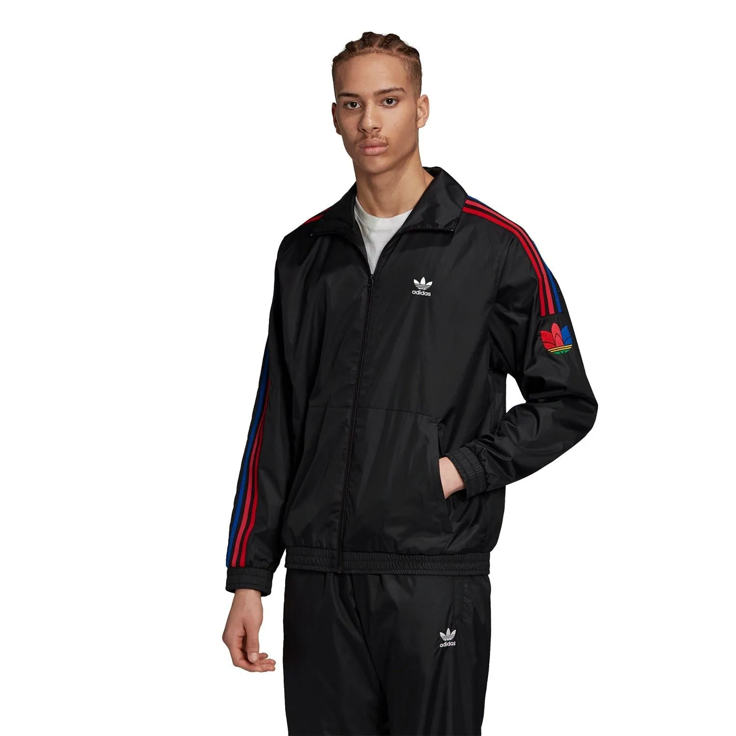 adidas Originals 3D Trefoil 3-Stripes Track Top - Black