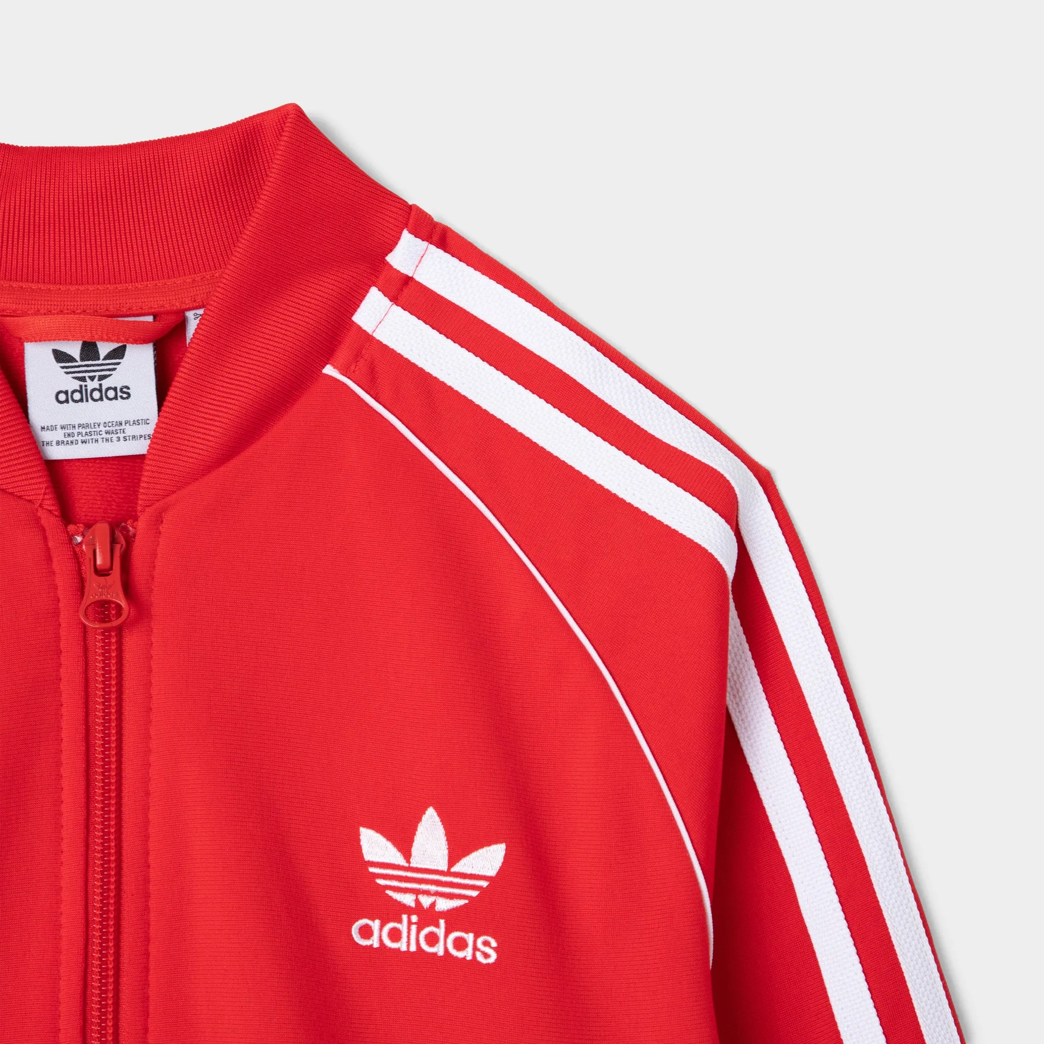 adidas Originals Junior Boys’ SST Track Jacket Vivid Red / White