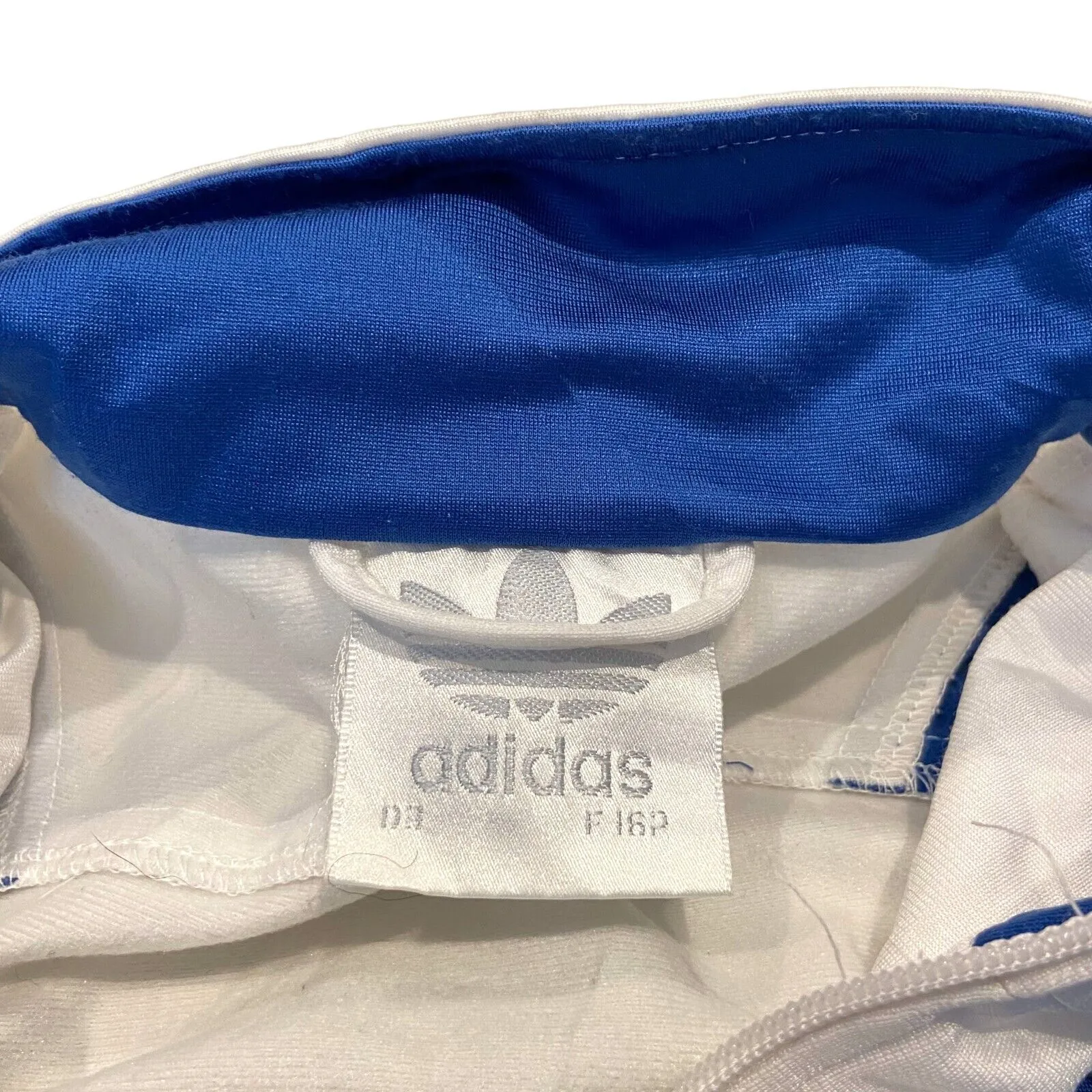 Adidas Originals Soft Shell Track Jacket | Vintage 90s Sportswear White Blue VTG