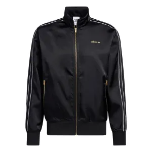 adidas Originals SPRT Firebird Satin Track Top - Black