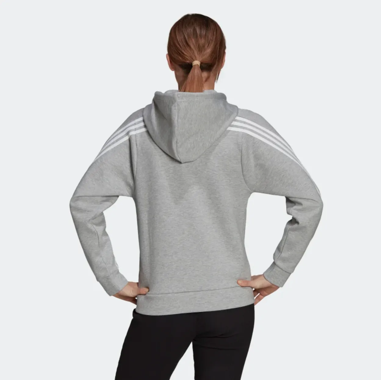 Adidas Sportswear Future Icons 3-Stripe Hooded Track Top Grey H51144