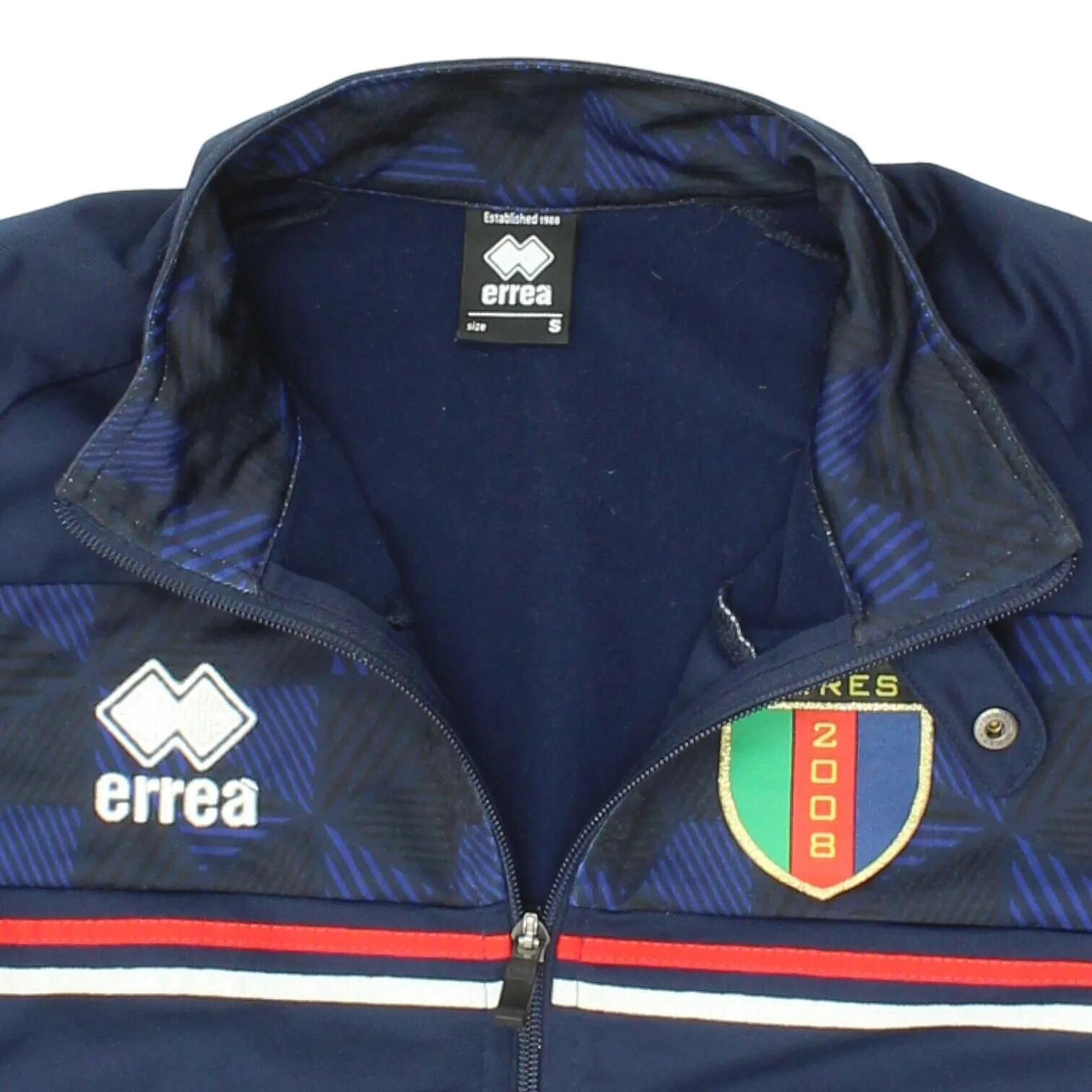 ASD Mores Mens Navy Errea Track Jacket | Vintage Italian Football Tracksuit Top