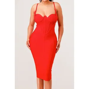 Athina corset bandage mini dress