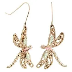 Black Hills Gold Dragonfly Earrings