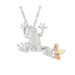 Black Hills Gold Frog Necklace