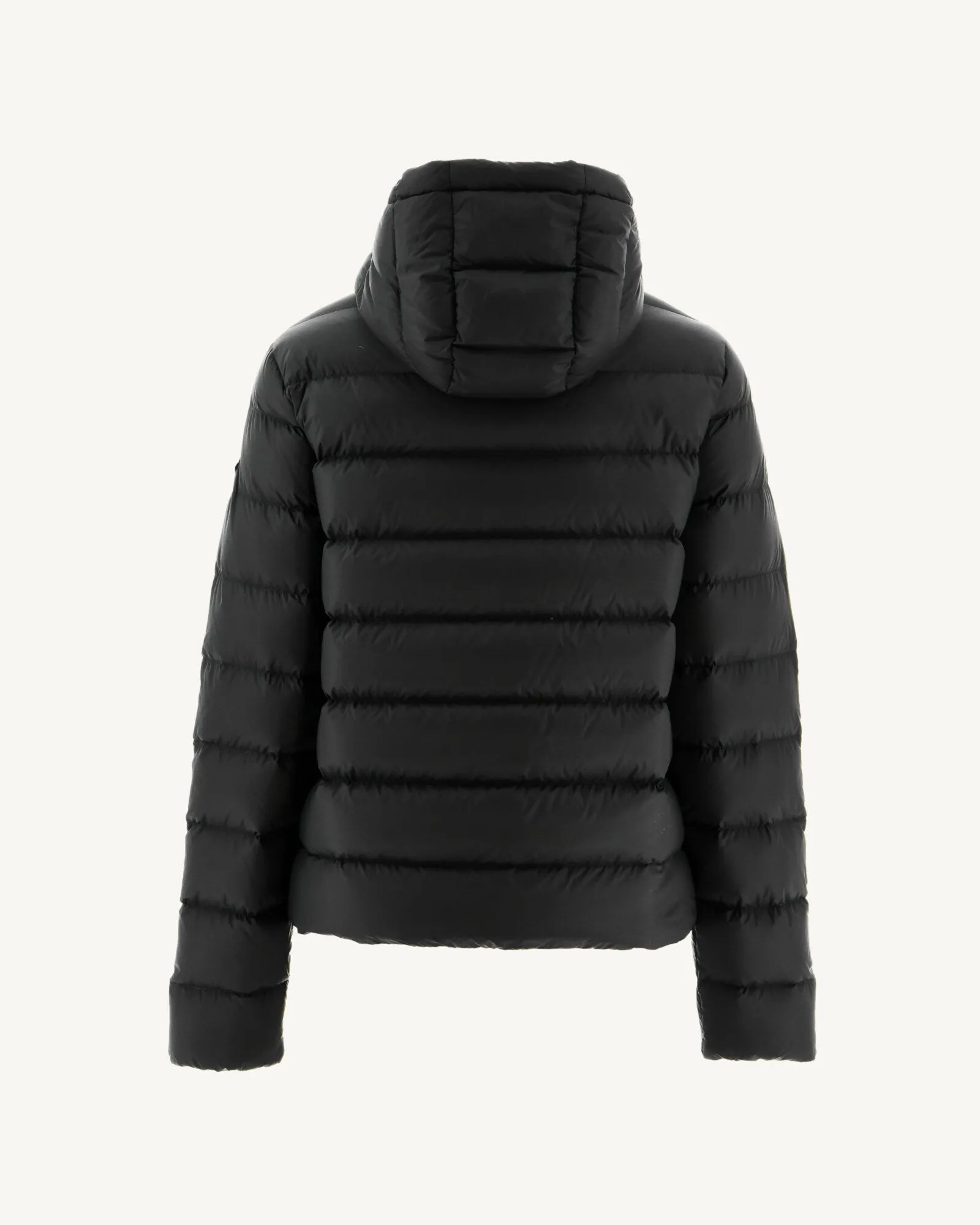 Black Jane straight hooded puffer jacket