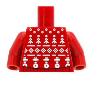 Brick Snowmen & Tree's Christmas Jumper - CUSTOM DESIGN MINIFIGURE TORSO