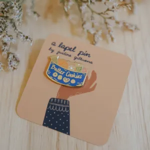 Butter Cookie Sewing Kit Enamel Pin - Justine Gilbuena