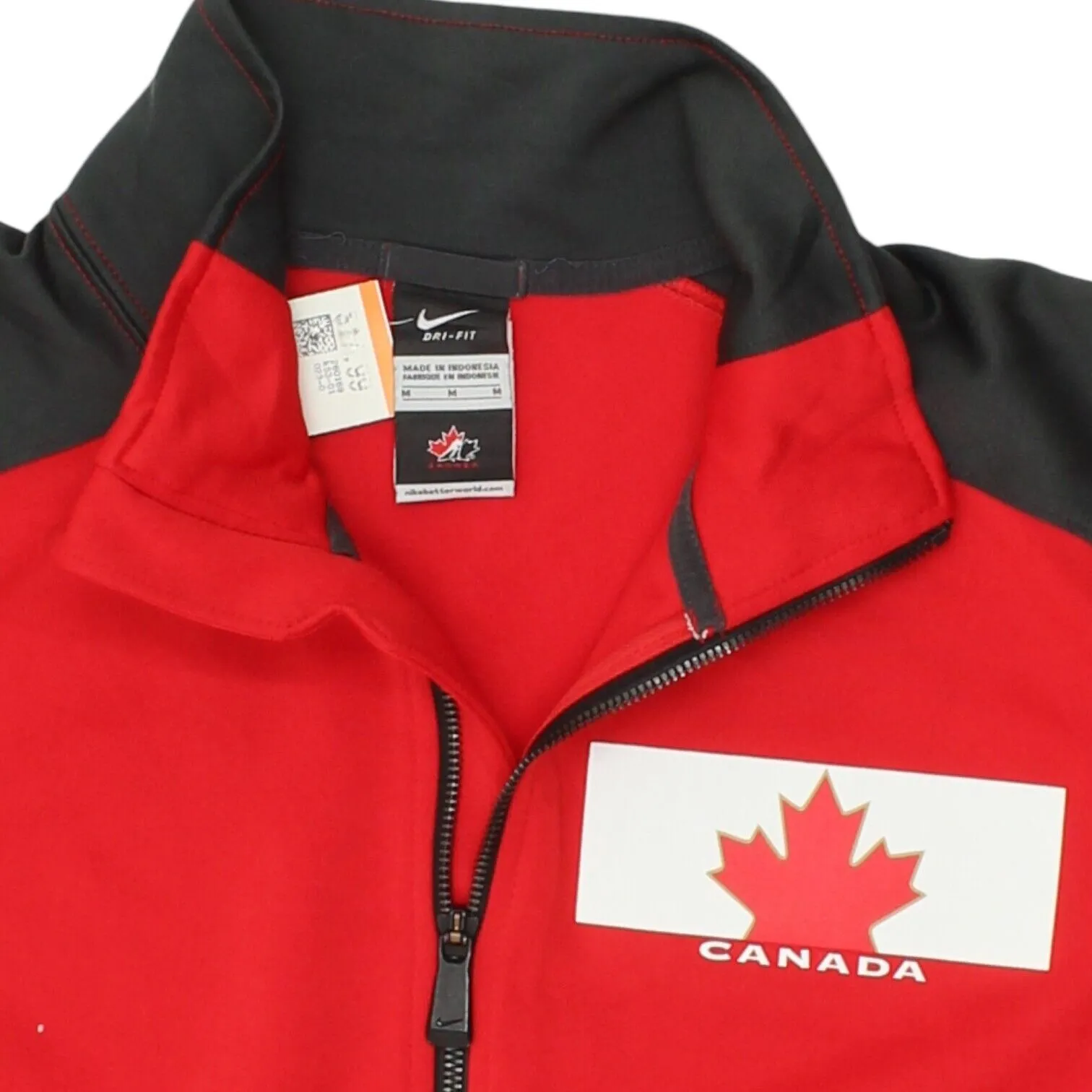 Canada Hockey Mens Red Nike Training Jacket | Vintage Sportswear Track Top VTG