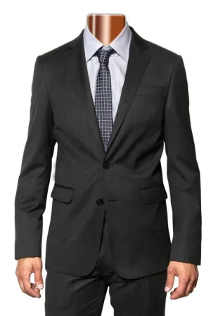 Caravelli Grey Tonal Stripe Slim Suit