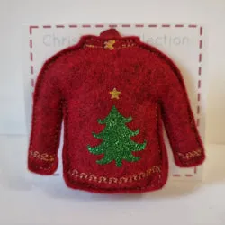 Christmas Jumper Hanging Decoration - by Lucy Jackson