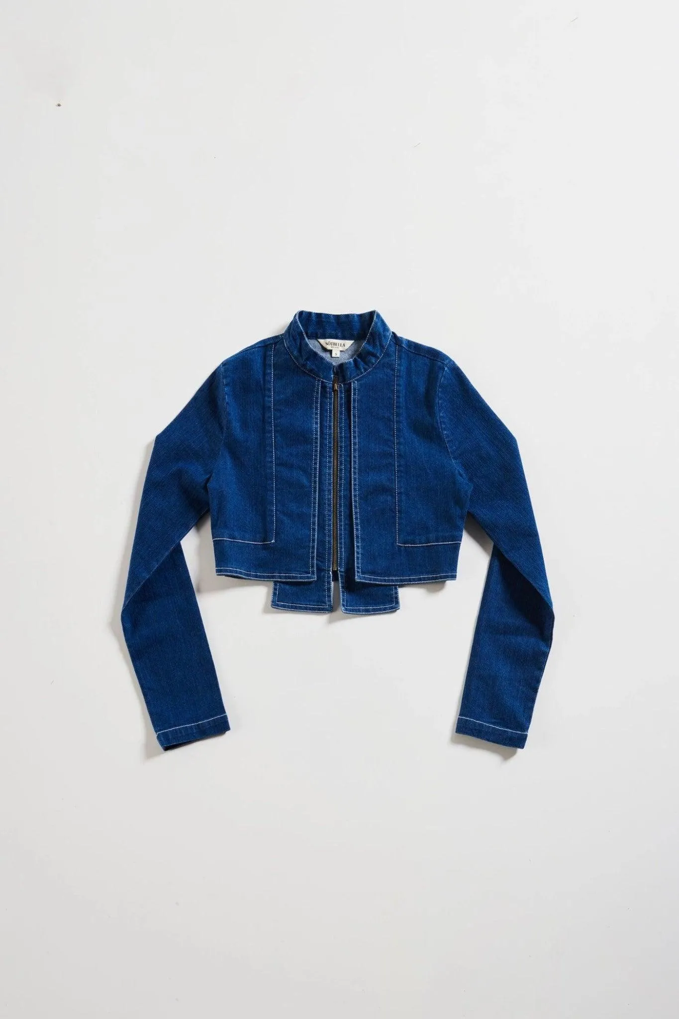 CONTEMPORARY CROP DENIM JACKET