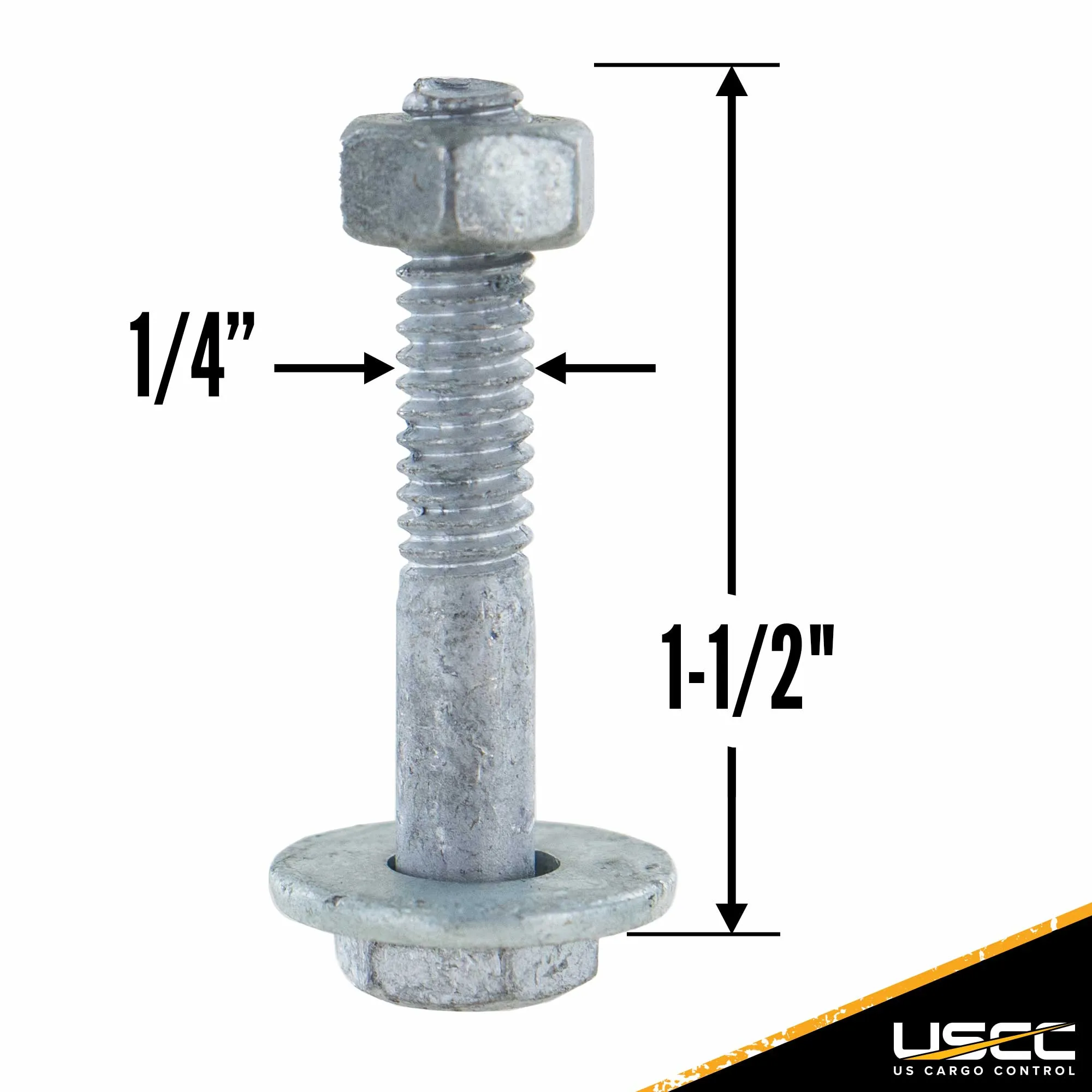 E-Track Fastener Pack 1-1/2" Hex Bolt, Nut & Washer (10 pk)