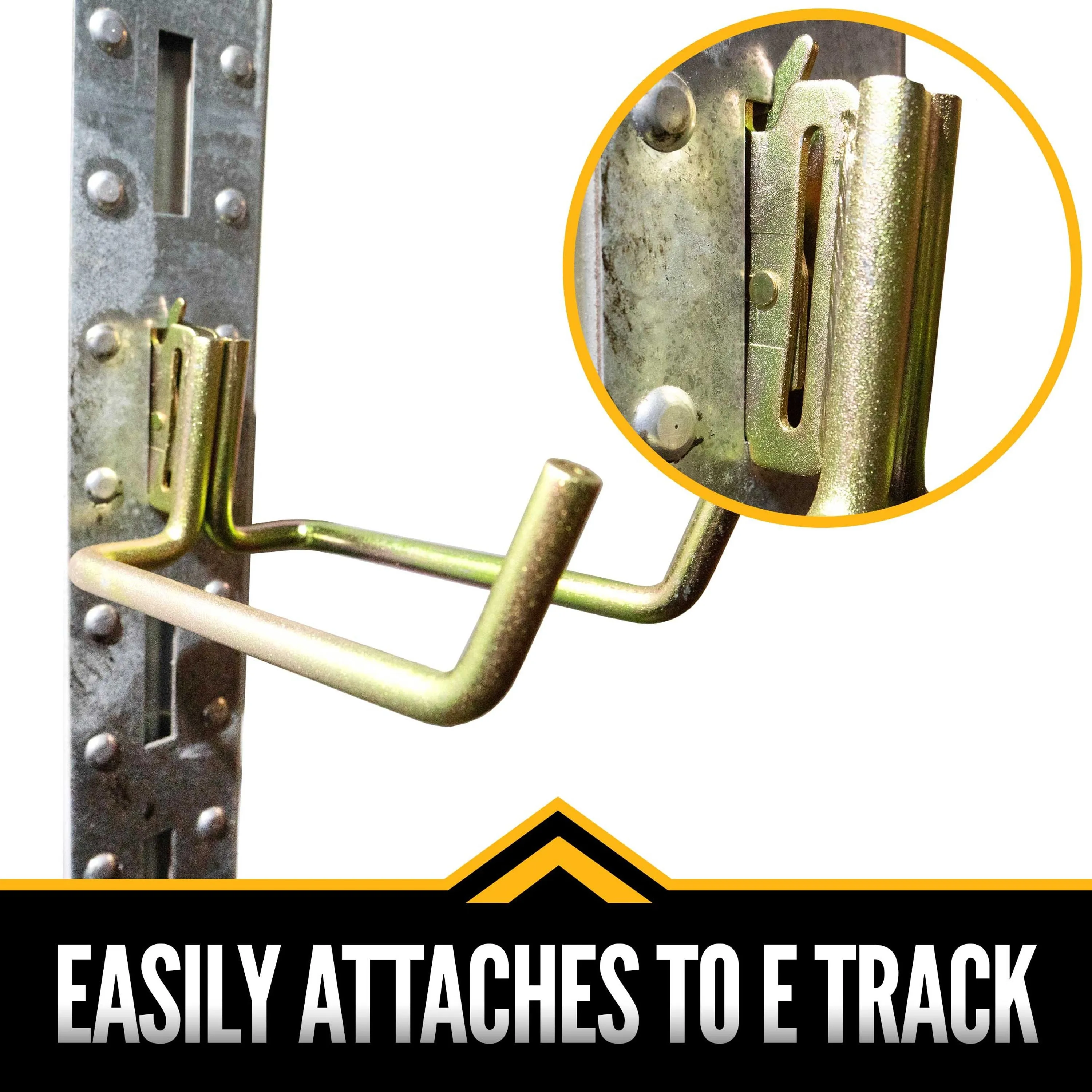 E-Track Tool Hook | Extended Dual Arm Flat Hook