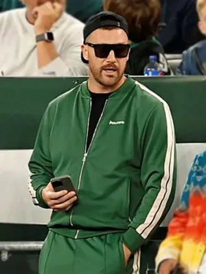 Eagles Game Travis Kelce Green Track Suit