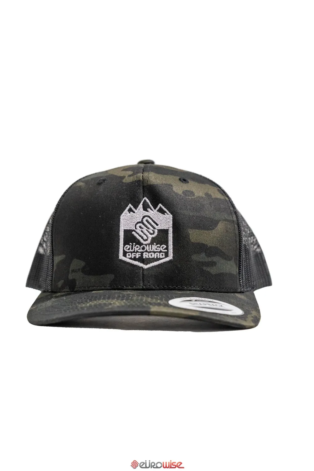 EUROWISE CAMO OFFROAD SNAP BACK HAT - GREY STITCH