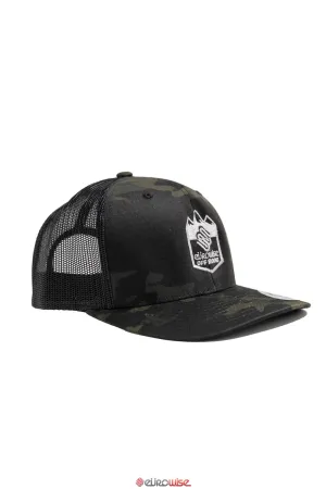 EUROWISE CAMO OFFROAD SNAP BACK HAT - GREY STITCH