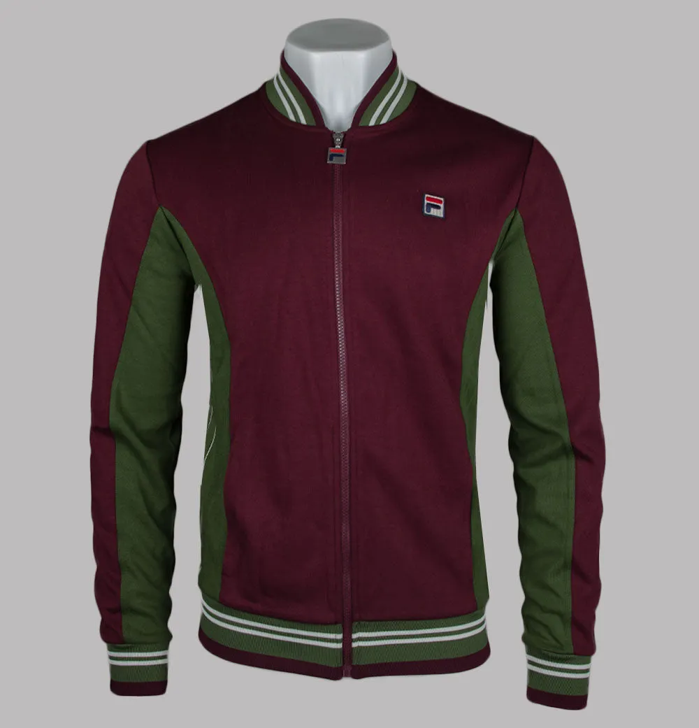 Fila Vintage Settanta Track Jacket Windsor Wine/Chive/Gardenia