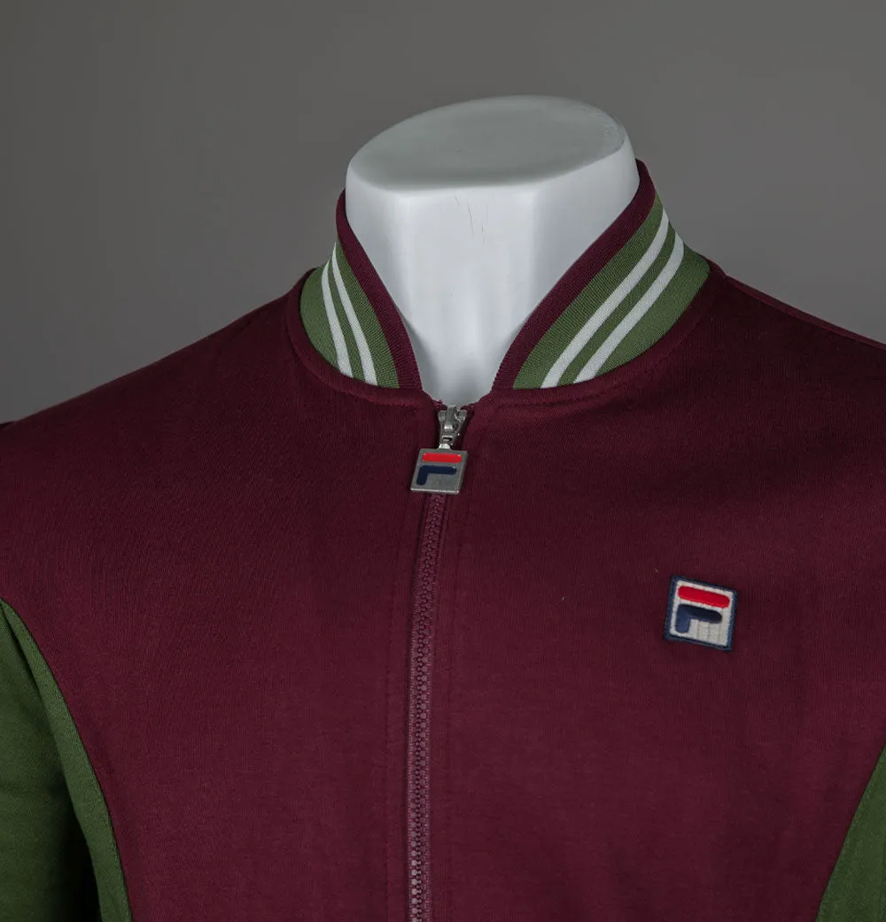 Fila Vintage Settanta Track Jacket Windsor Wine/Chive/Gardenia