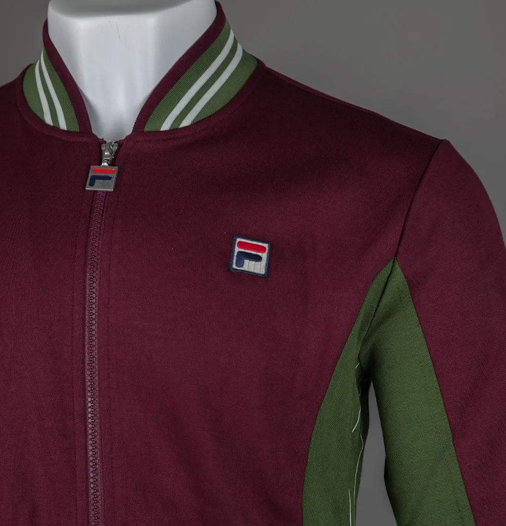 Fila Vintage Settanta Track Jacket Windsor Wine/Chive/Gardenia