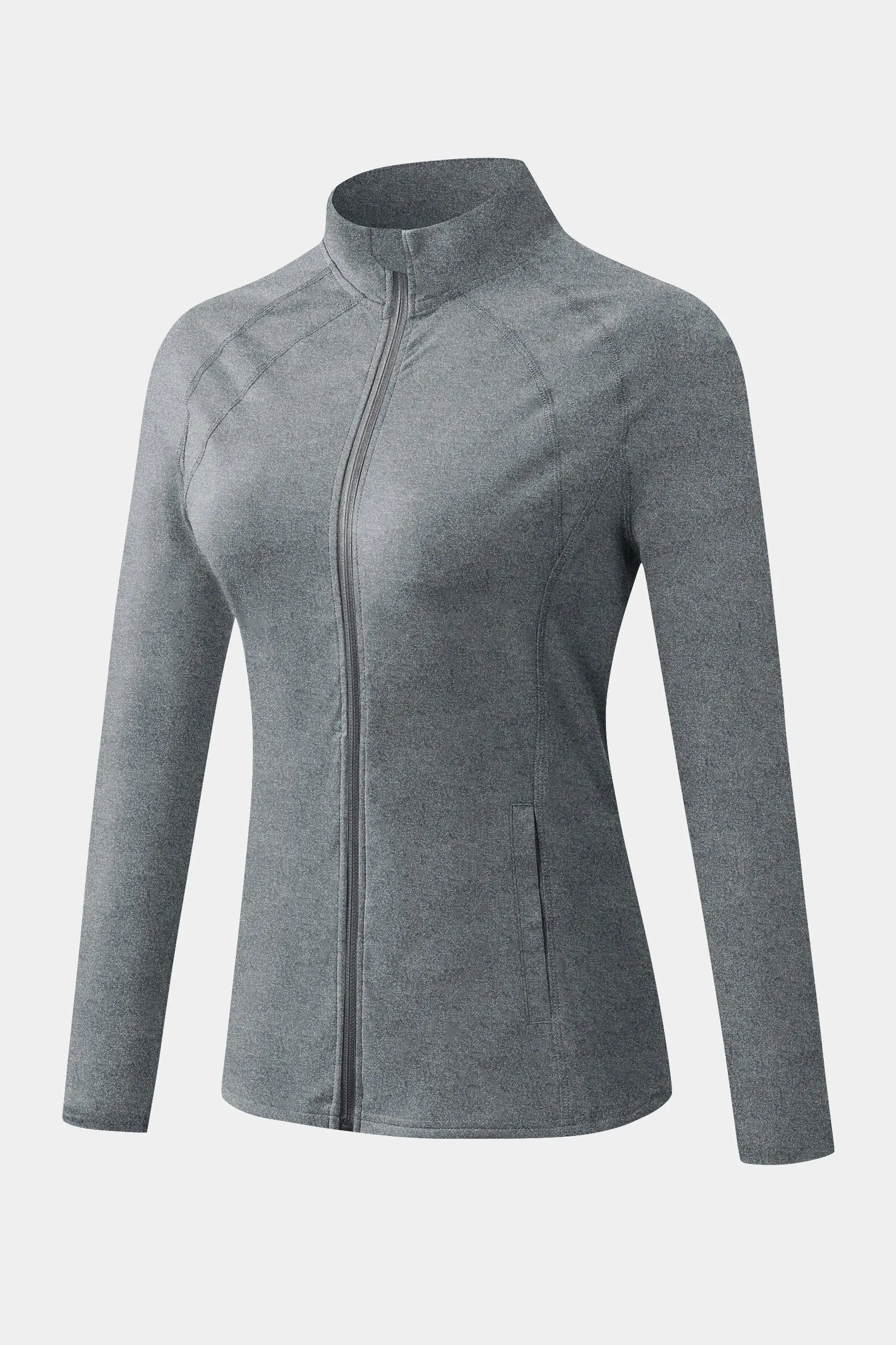 High Collar Full Zip Track Jacket