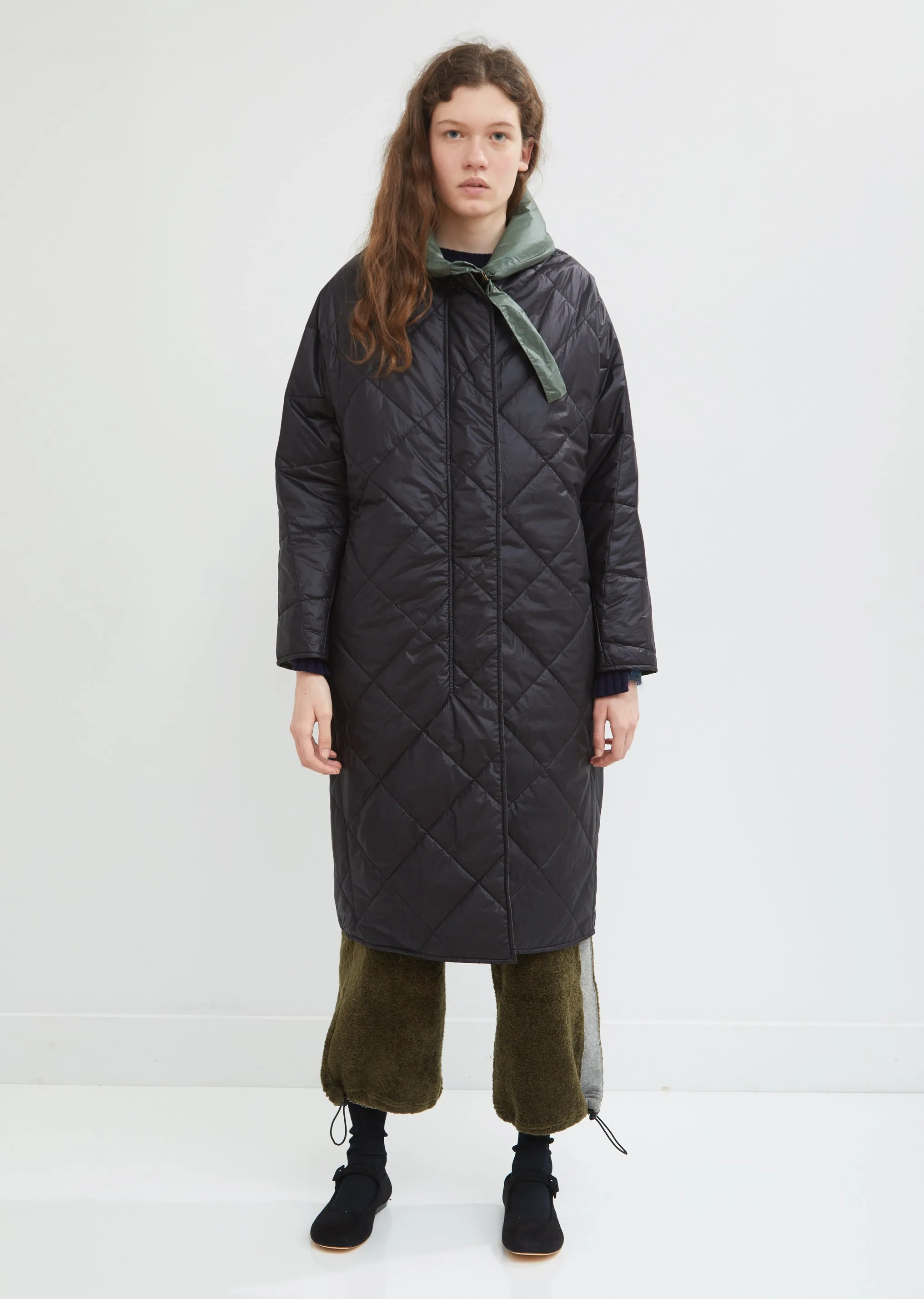 Hooded Reversible Quilted Parka