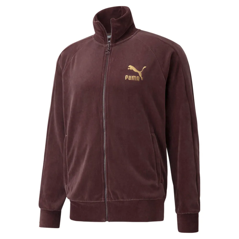 Iconic T7 Velour Full Zip Track Jacket