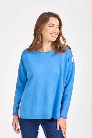 Jumper with stripe inserts