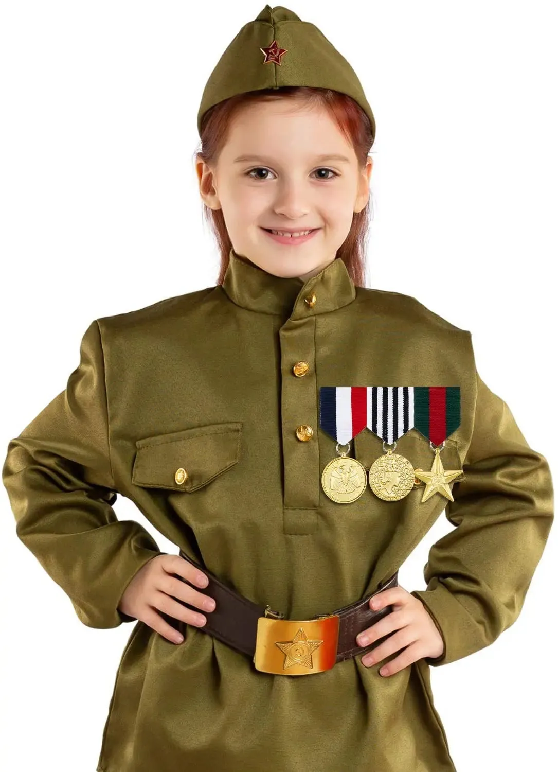 Kids 3 Sets Costume Military Badge Medal