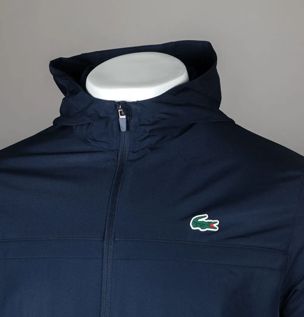 Lacoste Water Repellent Sports Track Jacket Navy