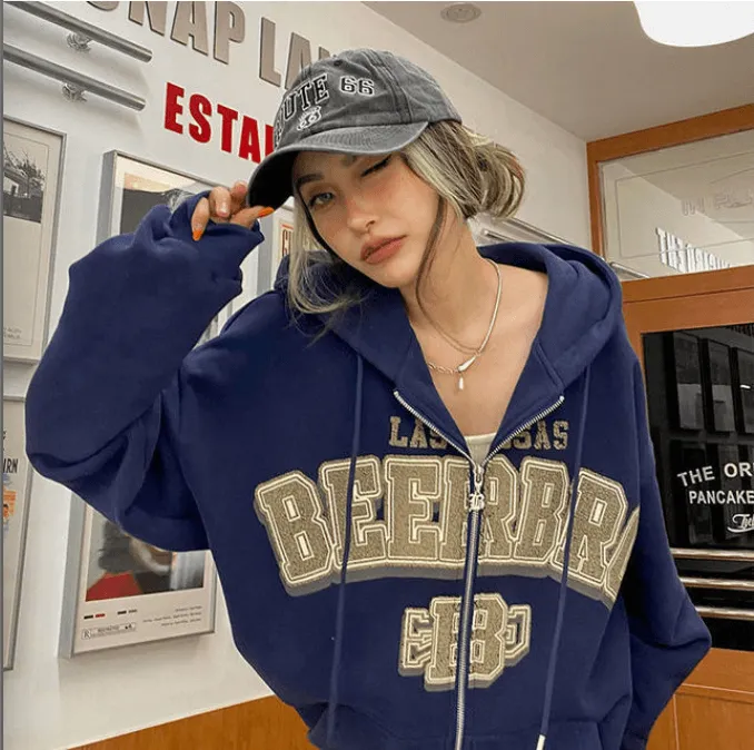 Las Vegas Stitch Zip-Up Hoodie