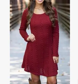 Long Sleeves Loose Knitted Sweater