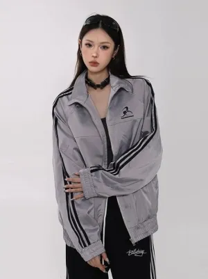 Loose Casual Track Jacket