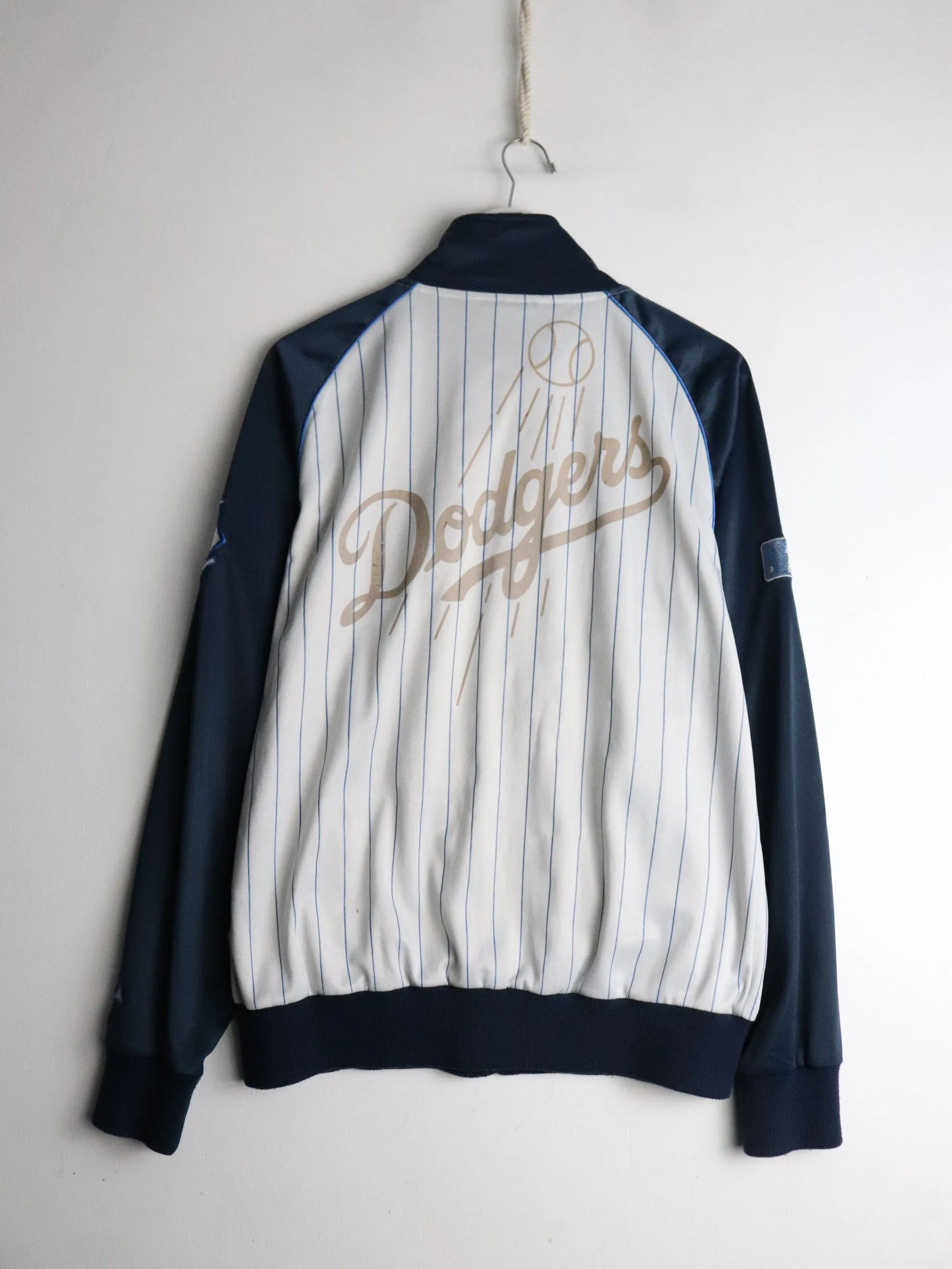 Los Angeles Dodgers Track Jacket Mens Medium White MLB