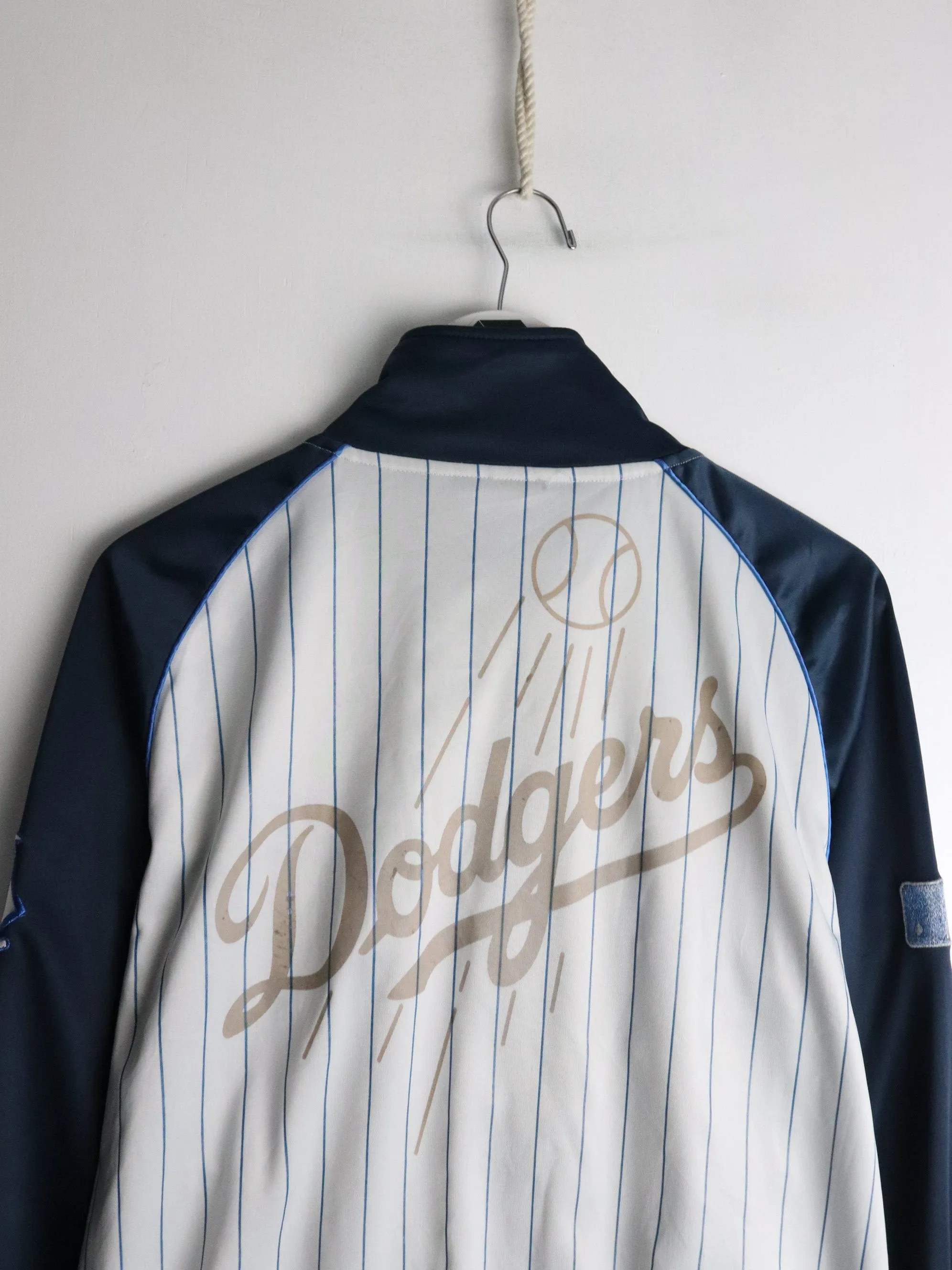 Los Angeles Dodgers Track Jacket Mens Medium White MLB