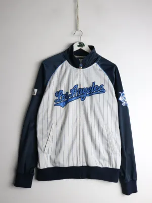 Los Angeles Dodgers Track Jacket Mens Medium White MLB