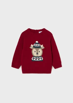 Mayoral Baby Boys Knitted Reindeer Jumper