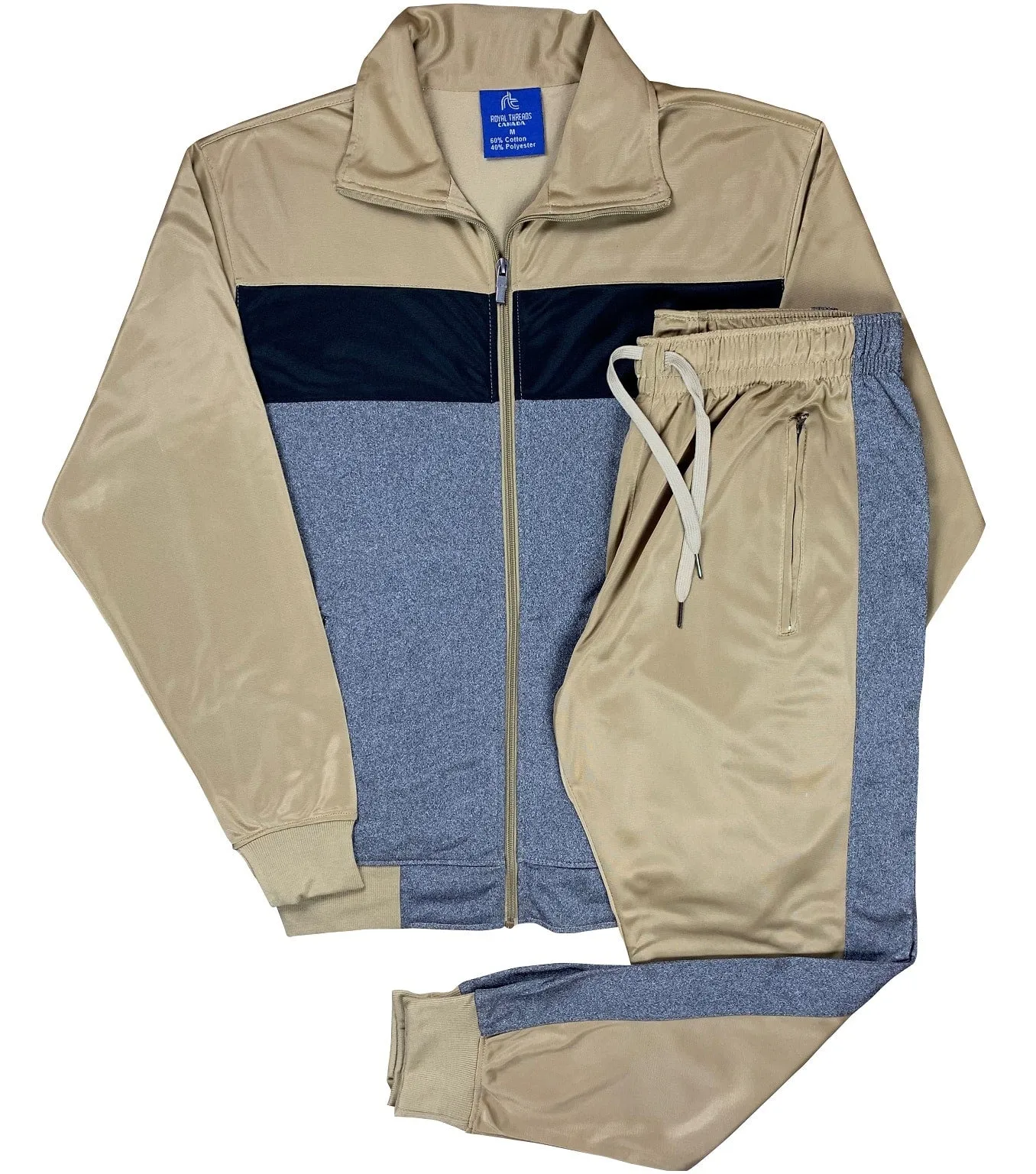 Men's Moonstone Jogger Track Jacket and Track Pants Outfit