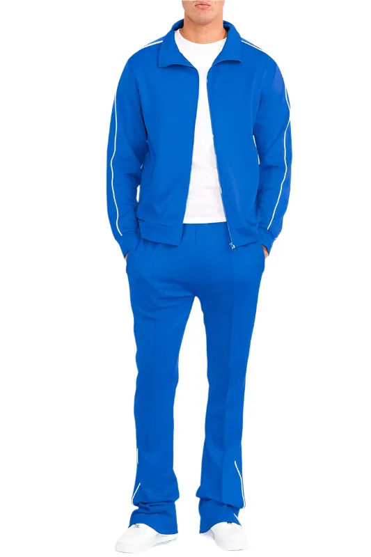 Mens Side Pipe Track Jacket and Pants Set