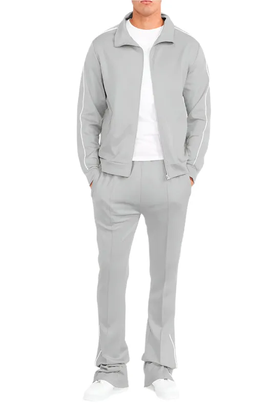 Mens Side Pipe Track Jacket and Pants Set