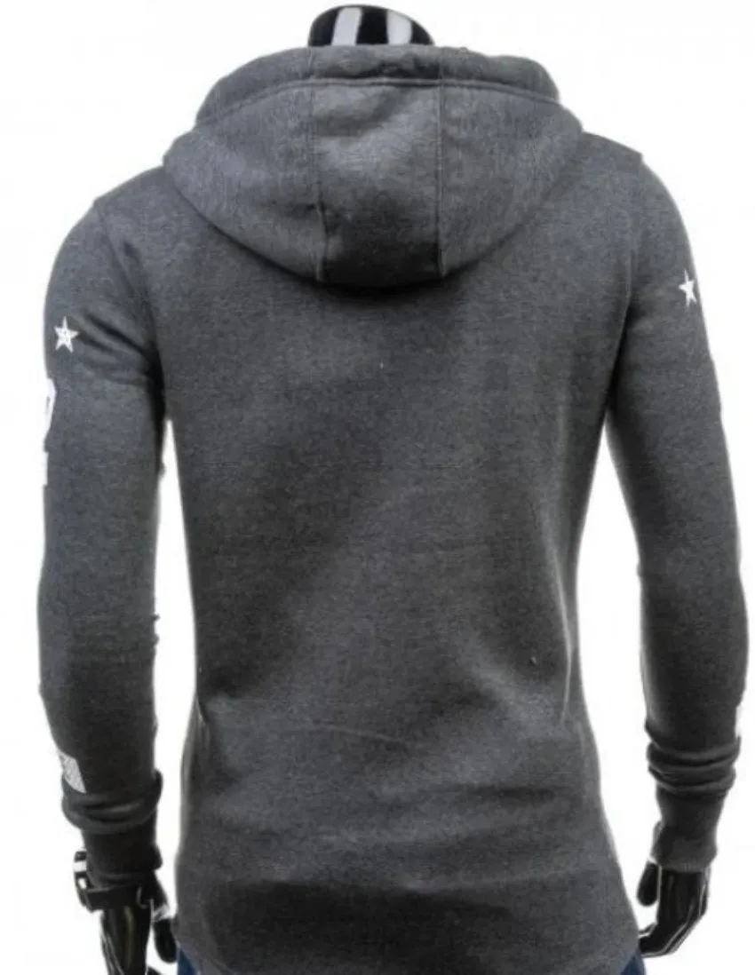 Mens Street Style Biker Hoodie