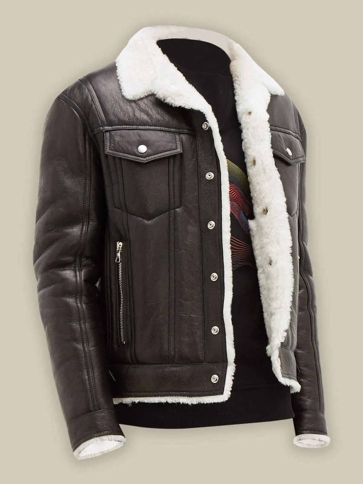 Men's Streetstyle Shearling Jacket