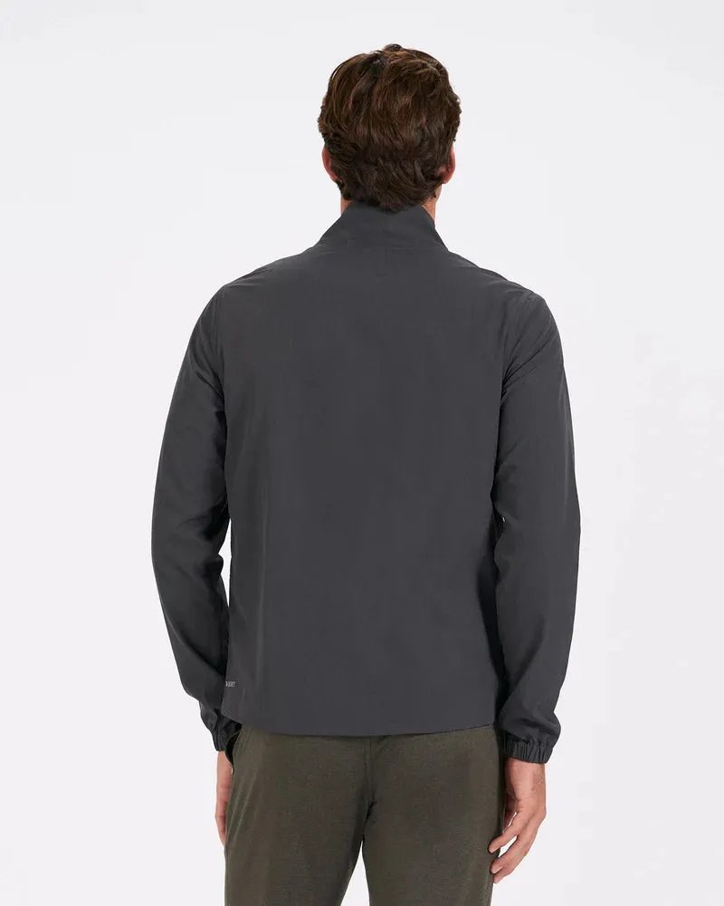 Men's Venture Track Jacket - Black Linen Texture