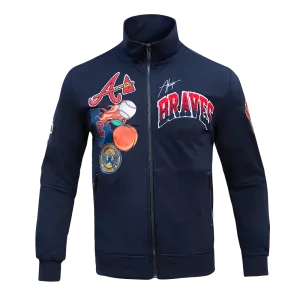 MLB ATLANTA BRAVES HOMETOWN MEN'S TRACK JACKET (MIDNIGHT NAVY/RED)