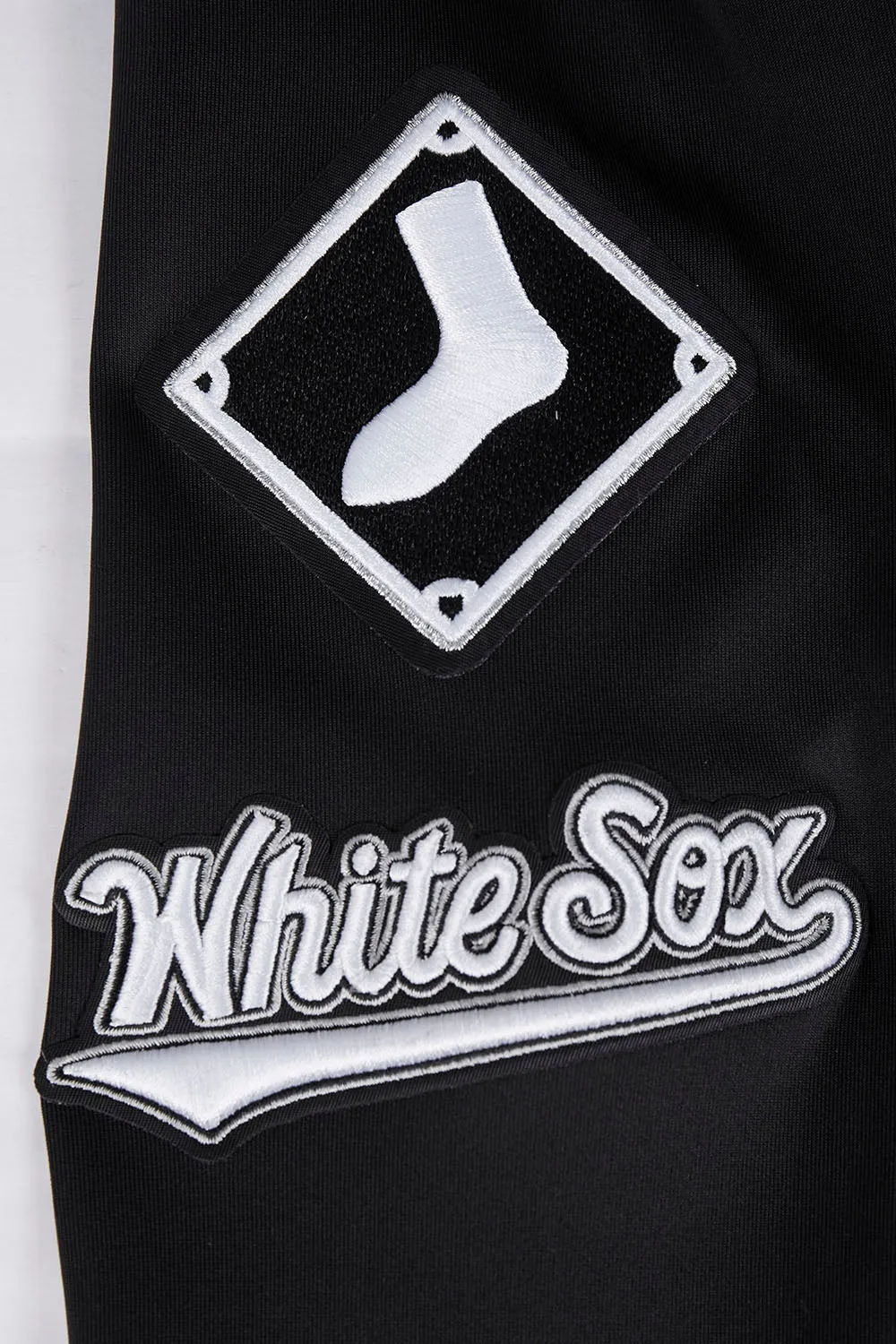 MLB CHICAGO WHITE SOX CLASSIC MEN'S TRACK JACKET (BLACK)